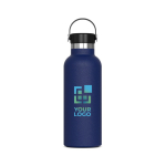 Lekvrije RVS fles met draaggreep 500ml met afdrukgebied