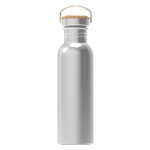 RVS lekvrije fles met poedercoating 750 ml kleur zilver