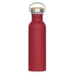 RVS lekvrije fles met poedercoating 750 ml kleur donkerrood