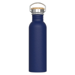 RVS lekvrije fles met poedercoating 750 ml kleur donkerblauw