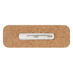 Kurken badges met veiligheidsspeld Cork kleur naturel vierde weergave