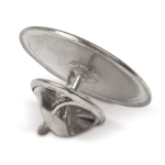 Metalen herdenkingsspeld om te personaliseren Ø20mm kleur glanzend zilver derde weergave