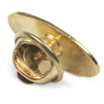 Ovale vergulde metalen speld om te personaliseren 20x12mm kleur goud derde weergave