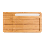 Bamboe desktopset met draadloze oplader Bamboo Tidy kleur lichtbruin