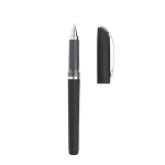 Ergonomische plastic rollerpen met rubberen afwerking, zwarte inkt