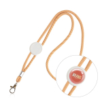 Moderne buisvormige polyester lanyard met karabijnhaak, 3 cm