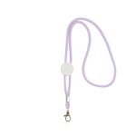 Moderne buisvormige polyester lanyard met karabijnhaak, 3 cm