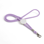 Moderne buisvormige polyester lanyard met karabijnhaak, 3 cm