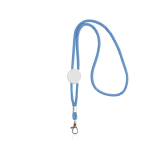Moderne buisvormige polyester lanyard met karabijnhaak, 3 cm