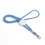 Moderne buisvormige polyester lanyard met karabijnhaak, 3 cm