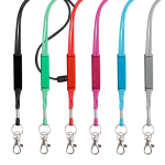 Buisvormige lanyard met karabijnhaak en veiligheidssluiting