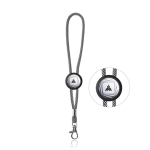 Polyester sleutelhanger met karabijnhaak en personaliseerbaar stuk