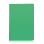 Notitieboekje met felle kleuren A5 gladde vellen University kleur pistache groen