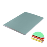 Kartonnen notitieboek in kleuren, A6 formaat, blanco pagina's kleur lichtblauw