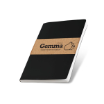 Duurzaam notitieboek van steenpapier, A5 formaat, blanco pagina's kleur zwart