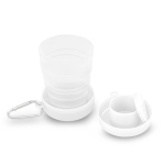 Opvouwbaar glas om pillen in te bewaren 200ml Pillcup Colors kleur wit