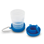 Opvouwbaar glas om pillen in te bewaren 200ml Pillcup Colors kleur koningsblauw