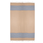 Lichtgewicht strandhanddoek van katoen, 100x180 cm, 220 g/m² kleur marineblauw