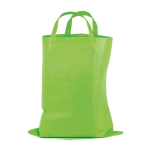 Opvouwbare non-woven tas met klittenbandsluiting 80 g/m² kleur lichtgroen
