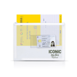 Transparante plastic map met ritssluiting voor documenten A5 kleur doorzichtig