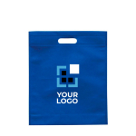 Non-woven tas verkrijgbaar in diverse kleuren met handvatten 80 g/m² kleur koningsblauw