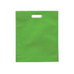 Non-woven tas verkrijgbaar in diverse kleuren met handvatten 80 g/m² kleur lichtgroen