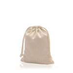 Katoenen tas met striklussen en draaghengsels 110 g/m² kleur beige