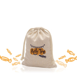 Katoenen tas met striklussen en draaghengsels 110 g/m²