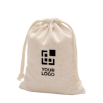 Katoenen tas met striklussen en draaghengsels 110 g/m²