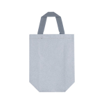 Non-woven tas met glitterafwerking en riemen 130 g/m² kleur zilver