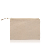 Katoenen tasje, ideaal voor cosmetica, met ritssluiting 310 g/m² kleur beige
