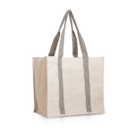 Natuurlijke katoenen tas met handvatten in diverse kleuren 300 g/m²