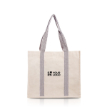 Natuurlijke katoenen tas met handvatten in diverse kleuren 300 g/m²