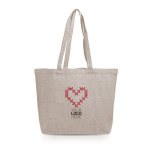 Grote tas van gerecycled katoen met ondervouw 280 g/m²