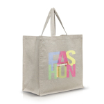 Veelzijdige tas van gerecycled katoen, stevig 180 g/m² kleur beige