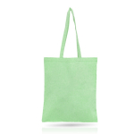 Gepersonaliseerde tas van gerecycleerd katoen 140 g/m2 Reciclo Colors kleur pistache groen