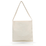 Gepersonaliseerde katoenen tas met lang hengsel 140 g/m2 One Handle kleur beige
