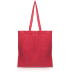 Tas van gerecycled katoen met lange handvatten 140 g/m2 Upcycling kleur rood