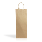 Speciale kraftpapieren tas voor wijn met handvatten 120 g/m2