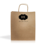 Kraftpapier tas met zijvouw, sterk 90 g/m² kleur naturel