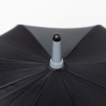 Elegante pongee paraplu 190T met gekleurde details Ø122 kleur lichtgrijs
