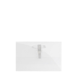 Transparante plastic badgehouder met achterclip 9x5,5 cm kleur doorzichtig