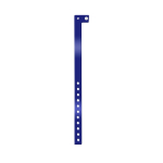 Dunne vinyl identificatiearmband voor festivals en feestjes kleur marineblauw