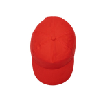 Pet van katoen en polyester met klittenbandsluiting, 125 g/m² kleur rood