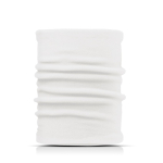 Nekwarmer van polyester en elastaan voor mond- en neusbescherming kleur wit