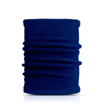 Nekwarmer van polyester en elastaan ter bescherming van mond en neus kleur marineblauw
