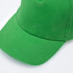 Katoenen pet met kleurdetail op de klep 255 g/m² kleur groen