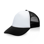 Trucker cap voor full colour bedrukking MidTown kleur zwart