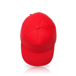 Pet voor kinderen van katoen met kleurdetail op de klep 255 g/m² kleur rood