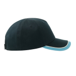 Pet voor kinderen van biokatoen in baseballstijl, 260 g/m² kleur marineblauw